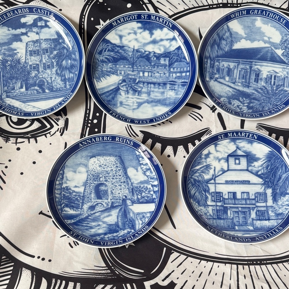 Vintage Rosemarie Franche St Thomas Plates